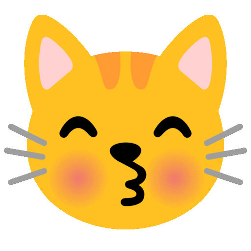 Kissing Cat Emoji Copy Paste ― 😽 - noto-color