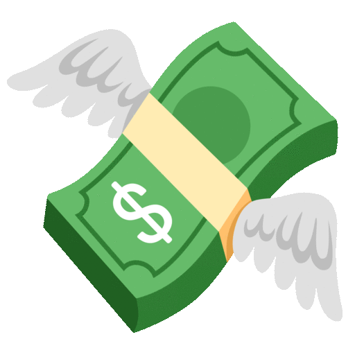 Money With Wings Emoji Copy Paste ― 💸 - noto-color