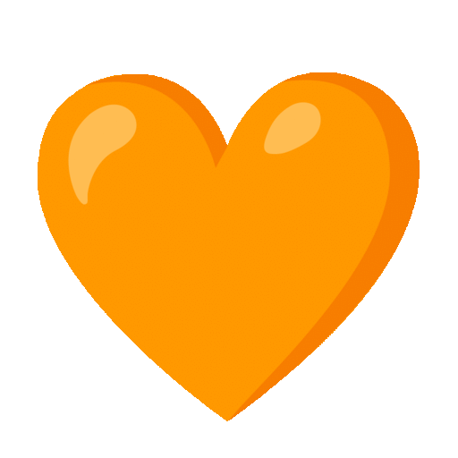 Orange Heart Emoji Copy Paste ― 🧡 - noto-color