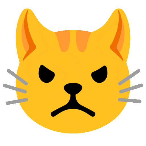 Pouting Cat Emoji Copy Paste ― 😾 - noto-color