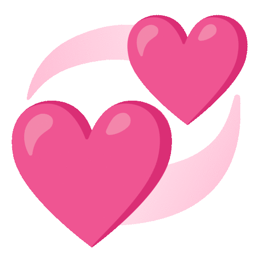 Revolving Hearts Emoji Copy Paste ― 💞 - noto-color