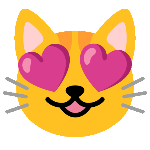 Smiling Cat With Heart-eyes Emoji Copy Paste ― 😻 - noto-color