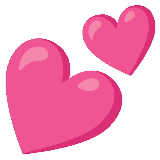 Two Hearts Emoji Copy Paste ― 💕 - noto-color