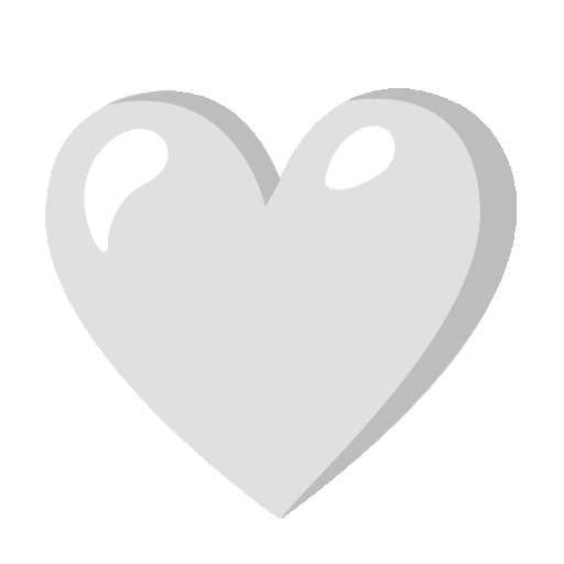 White Heart Emoji Copy Paste ― 🤍 - noto-color