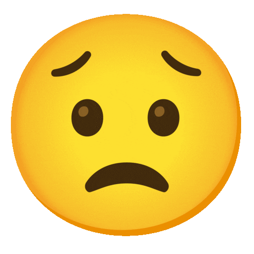 Worried Face Emoji Copy Paste ― 😟 - noto-color