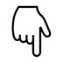 Backhand Index Pointing Down Emoji Copy Paste ― 👇 - noto