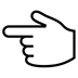Backhand Index Pointing Left Emoji Copy Paste ― 👈 - noto
