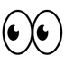 Eyes Emoji Copy Paste ― 👀 - noto