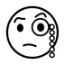 Face With Monocle Emoji Copy Paste ― 🧐 - noto