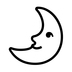 First Quarter Moon Face Emoji Copy Paste ― 🌛 - noto