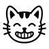 Grinning Cat With Smiling Eyes Emoji Copy Paste ― 😸 - noto