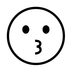 Kissing Face Emoji Copy Paste ― 😗 - noto