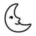 Last Quarter Moon Face Emoji Copy Paste ― 🌜 - noto