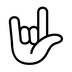Love-you Gesture Emoji Copy Paste ― 🤟 - noto