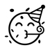 Partying Face Emoji Copy Paste ― 🥳 - noto
