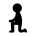 Person Kneeling Emoji Copy Paste ― 🧎 - noto
