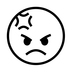 Enraged Face Emoji Copy Paste ― 😡 - noto