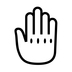 Raised Back Of Hand Emoji Copy Paste ― 🤚 - noto