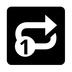 Repeat Single Button Emoji Copy Paste ― 🔂 - noto