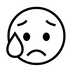 Sad But Relieved Face Emoji Copy Paste ― 😥 - noto