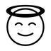Smiling Face With Halo Emoji Copy Paste ― 😇 - noto