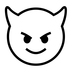 Smiling Face With Horns Emoji Copy Paste ― 😈 - noto