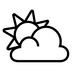 Sun Behind Cloud Emoji Copy Paste ― ⛅ - noto