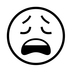 Weary Face Emoji Copy Paste ― 😩 - noto