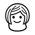 Woman: White Hair Emoji Copy Paste ― 👩‍🦳 - noto