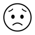 Worried Face Emoji Copy Paste ― 😟 - noto