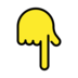 Backhand Index Pointing Down Emoji Copy Paste ― 👇 - openmoji