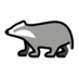 Badger Emoji Copy Paste ― 🦡 - openmoji