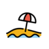 Beach With Umbrella Emoji Copy Paste ― 🏖️ - openmoji