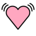 Beating Heart Emoji Copy Paste ― 💓 - openmoji