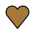 Brown Heart Emoji Copy Paste ― 🤎 - openmoji