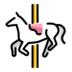 Carousel Horse Emoji Copy Paste ― 🎠 - openmoji