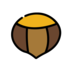Chestnut Emoji Copy Paste ― 🌰 - openmoji