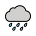 Cloud With Rain Emoji Copy Paste ― 🌧️ - openmoji
