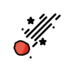 Comet Emoji Copy Paste ― ☄️ - openmoji