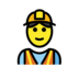 Construction Worker Emoji Copy Paste ― 👷 - openmoji