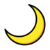 Crescent Moon Emoji Copy Paste ― 🌙 - openmoji