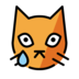 Crying Cat Emoji Copy Paste ― 😿 - openmoji