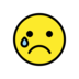 Crying Face Emoji Copy Paste ― 😢 - openmoji