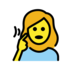Deaf Woman Emoji Copy Paste ― 🧏‍♀ - openmoji