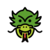 Dragon Face Emoji Copy Paste ― 🐲 - openmoji