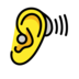 Ear With Hearing Aid Emoji Copy Paste ― 🦻 - openmoji