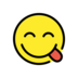 Face Savoring Food Emoji Copy Paste ― 😋 - openmoji