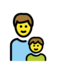 Family: Man, Boy Emoji Copy Paste ― 👨‍👦 - openmoji