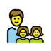 Family: Man, Girl, Girl Emoji Copy Paste ― 👨‍👧‍👧 - openmoji