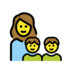 Family: Woman, Boy, Boy Emoji Copy Paste ― 👩‍👦‍👦 - openmoji
